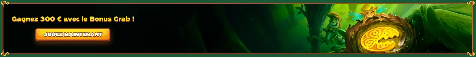 Bonus Crabe exclusif chez GreenLuck Casino - Débloquez des récompenses amusantes dès votre premier dépôt
