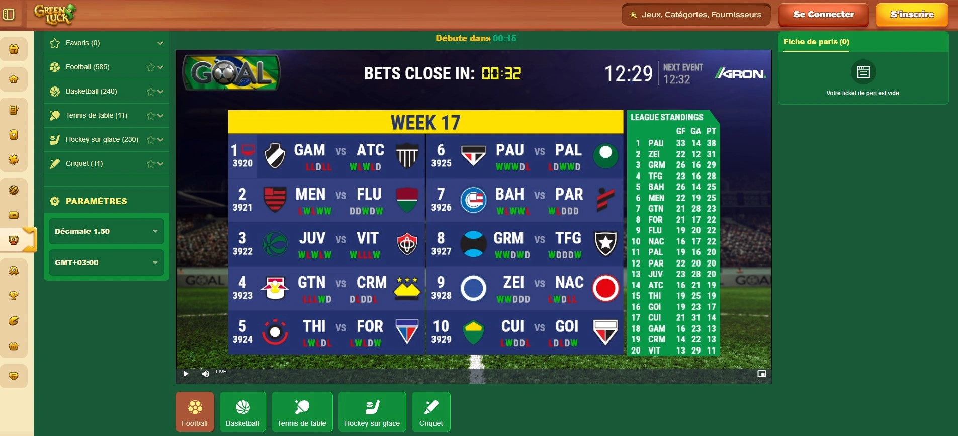 Tournois eSport disponibles sur Greenluck